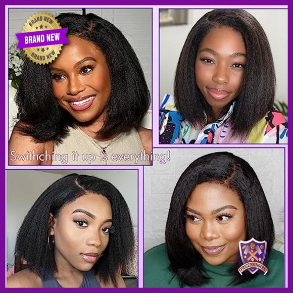 10 Inch Short Bob Human Hair Wig Glueless Lace Front Natural Hairline